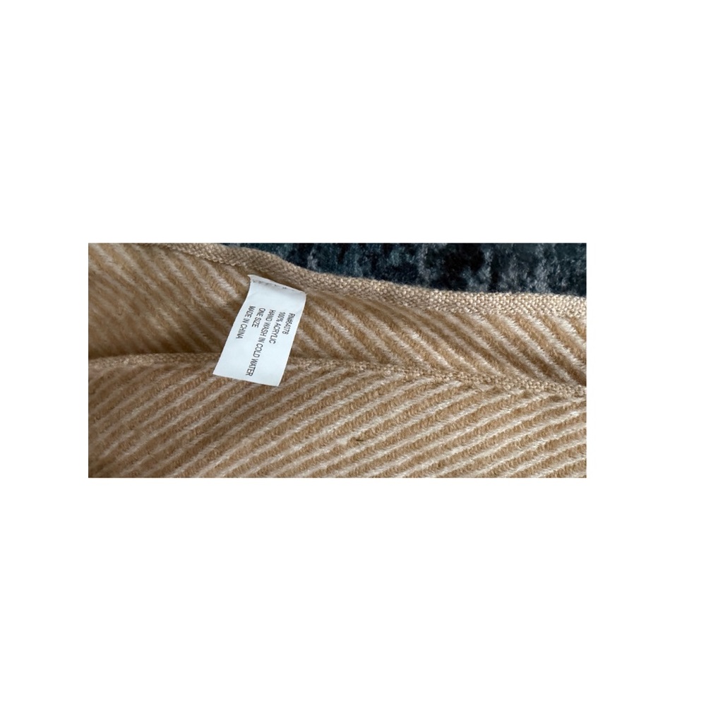Tan Fringed Scarf - Picture 3 of 3